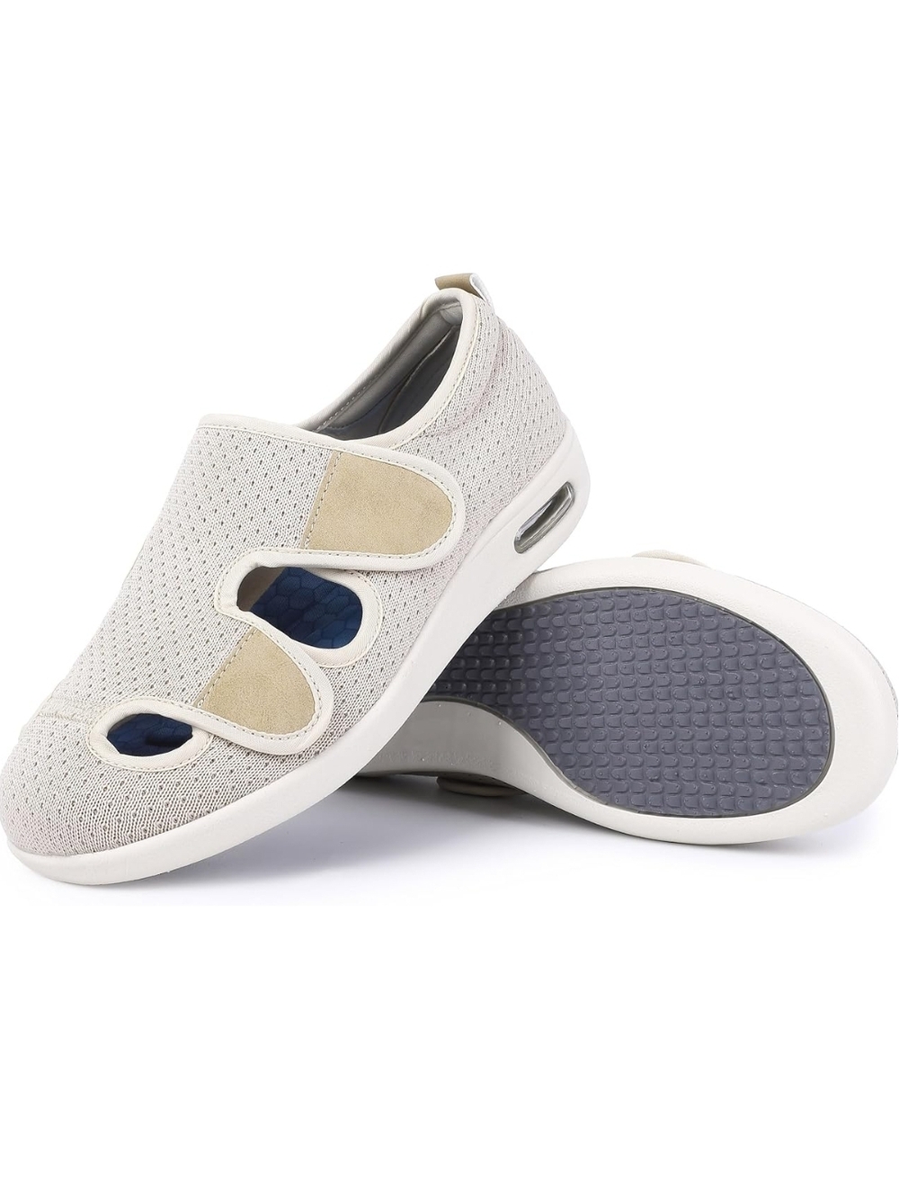 Light Beige Slip-On Comfort Sneakers